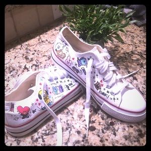 Brand New BT21 (BTS) White Canvas Shoes